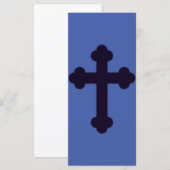 Oud paarse Christelijk kruis (Voorkant / Achterkant)