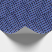 Oud paarse christelijk kruis cadeaupapier (Hoek)