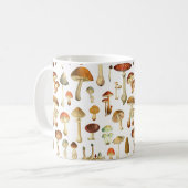 Oud Paddenstoelenpatroon Koffiemok (Voorkant links)