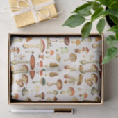 Oud Paddenstoelenpatroon Tissuepapier (Geschenk)