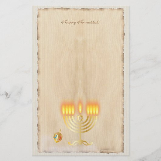  oud papier Chanoeka Party Festival van het licht (Voorkant)