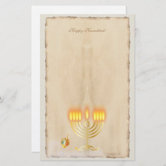 oud papier Chanoeka Party Festival van het licht (Voorkant / Achterkant)