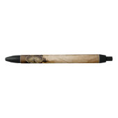 Oud papier en compass Pen! Zwarte Inkt Pen (Voorkant)