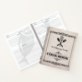  oud papier familie kookboek notitieboek (Binnen)