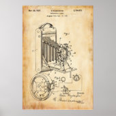 Oud papier | Fotografisch camera patent Poster (Voorkant)