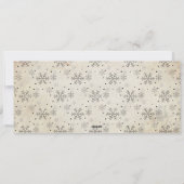  oud papier grunge kerstcadeau coupon feestdagenkaart (Achterkant)