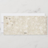  oud papier grunge kerstcadeau coupon feestdagenkaart (Achterkant)