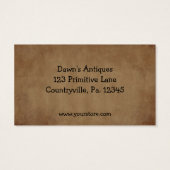 Oud Papier Hang Label Visitekaartjes (Achterkant)
