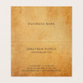 Oud papier look verontruste tekst professionele lu visitekaartje (Binnenkant ongevouwen)