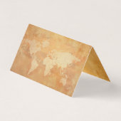 Oud papier look verontruste tekst professionele lu visitekaartje (Achterkant)