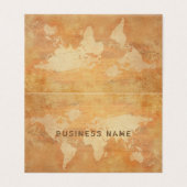 Oud papier look verontruste tekst professionele lu visitekaartje (Buitenkant ongevouwen)