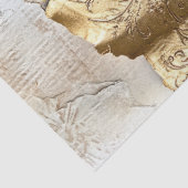 Oud papier met gescheurde randen gouden folie geba (Detail)