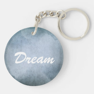 oud papier met waterverf sleutelhanger