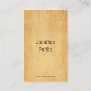  oud papier noodlijdend script professional visitekaartje