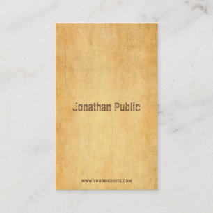  oud papier noodlijdend script tekst elegant visitekaartje