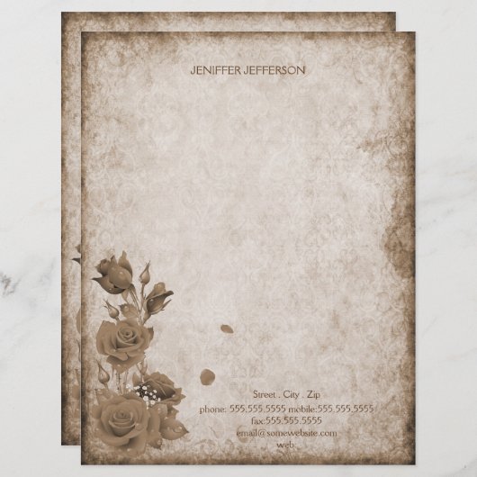 Oud papier Papier (Voorkant / Achterkant)