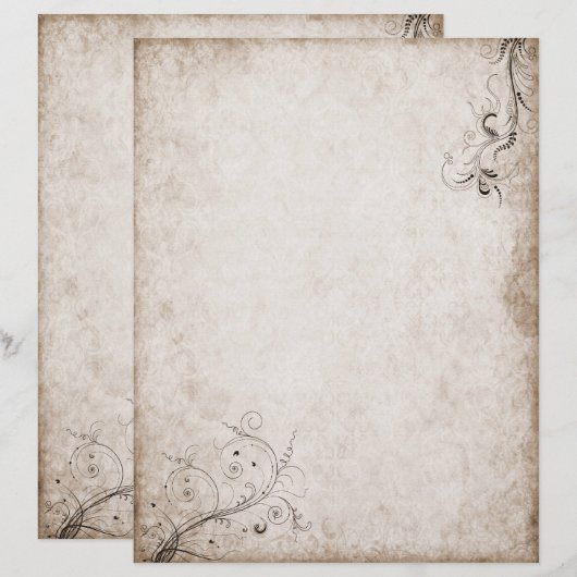  oud papier Papier (Voorkant / Achterkant)