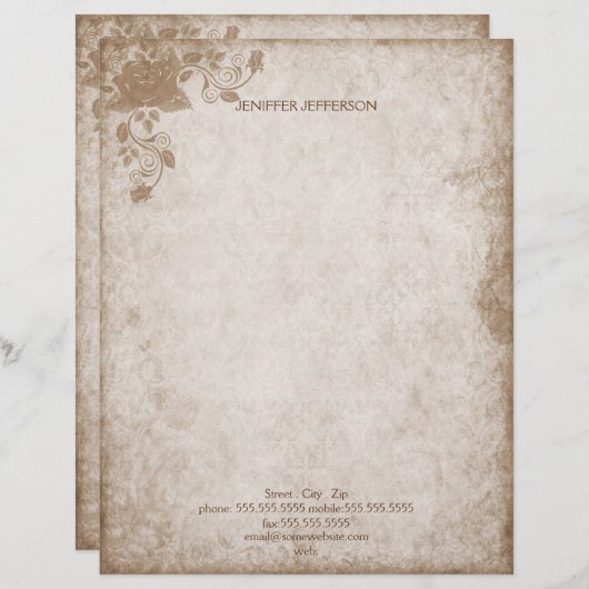 Oud papier Papier (Voorkant / Achterkant)