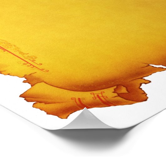 oud papier poster (Hoek)