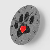 Oud papier print Hondenliefhebber Ronde Klok (Hoek)