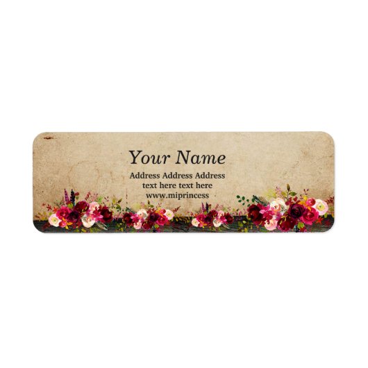 oud papier, retour address stickers (Voorkant)
