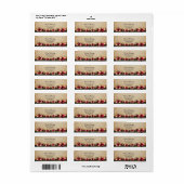 oud papier, retour address stickers (Full Sheet)