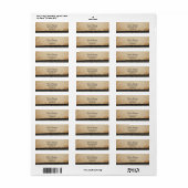  oud papier, retour address stickers (Full Sheet)
