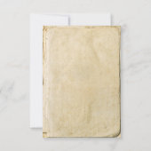 Oud papier rustieke bruiloft rvp kaart (Achterkant)