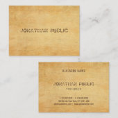  oud papier verontruste tekst luxe Sjabloon Visitekaartje (Voorkant / Achterkant)