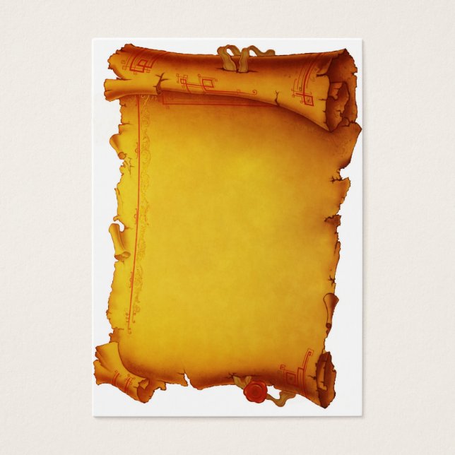 oud papier visitekaartje (Voorkant)