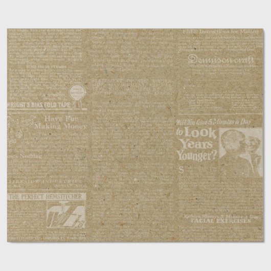  oud papier voor ambachten 20 (Vlak)