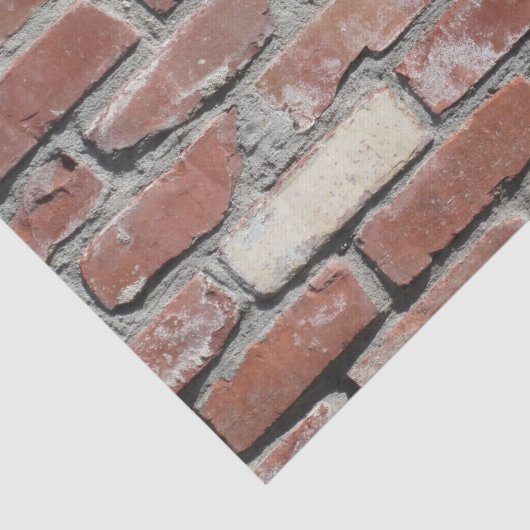 Oud papier voor de rode baksteen (Detail)