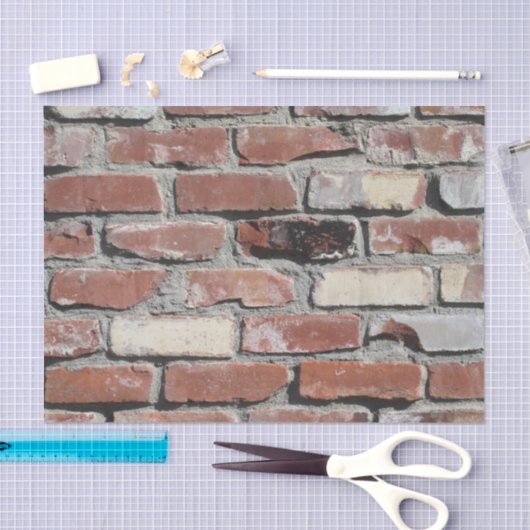 Oud papier voor de rode baksteen (Craft)