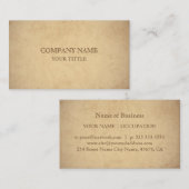 oud papier voor herstel visitekaartje (Voorkant / Achterkant)