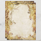 oud papier voor kantoorbenodigdheden (Voorkant / Achterkant)