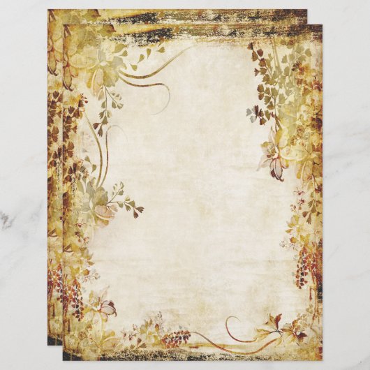 oud papier voor kantoorbenodigdheden (Voorkant / Achterkant)