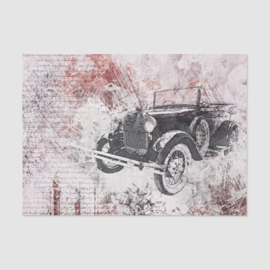  oud papier voor Victoriaans ontkoppeling van auto (Voorkant)