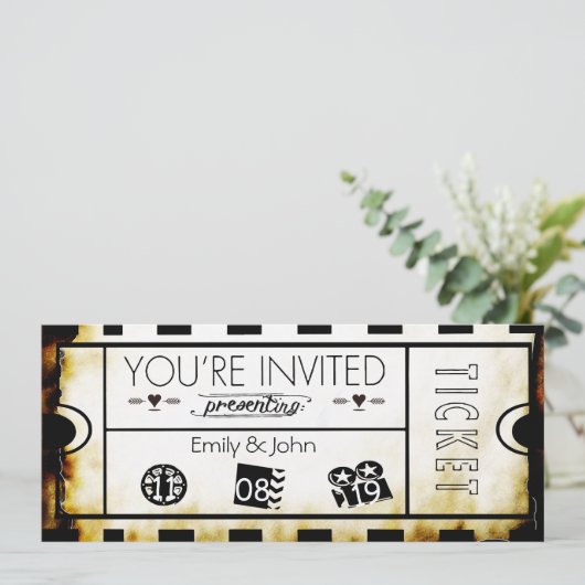 Oud papieren kaartje  Moderne Typografie Weddensch Kaart (Staand voorkant)