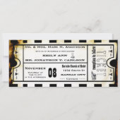 Oud papieren kaartje  Moderne Typografie Weddensch Kaart (Achterkant)