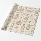 Oud parfumfles inpakpapier (Uitgerold)