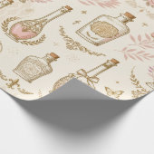Oud parfumfles inpakpapier (Hoek)