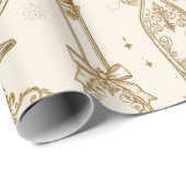 Oud parfumfles inpakpapier (Rol Hoek)