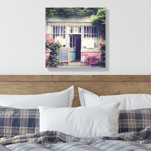 Oud-Parijs Canvas Afdruk (Insitu (Slaapkamer))