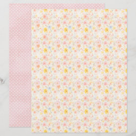 Oud Pasen Bloemstuk Achtergrond Scrapbook Papier