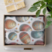 Oud Pasen Eierpatroon Vakantie  Tissuepapier (Geschenk)