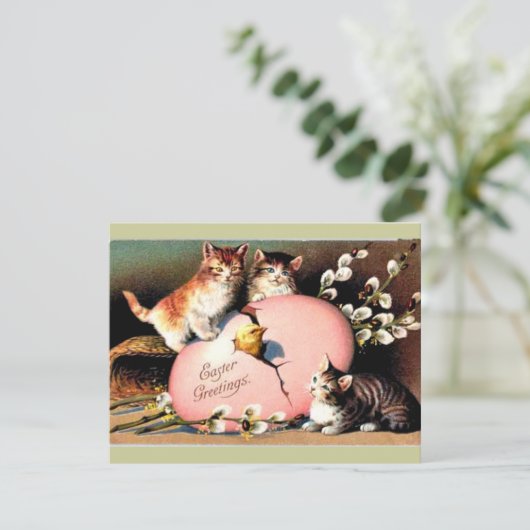 Oud - Pasen Groeten  Feestdagenkaart (Staand voorkant)