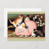 Oud - Pasen Groeten  Feestdagenkaart (Voorkant / Achterkant)