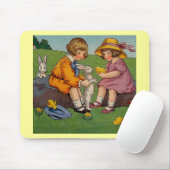 Oud Pasen Jongen en Meisje Muismat (Met muis)