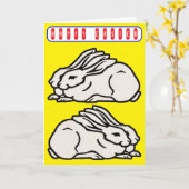 Oud Pasen Kaart (Gele Bloem)