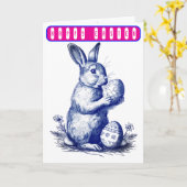 Oud Pasen Kaart (Gele Bloem)